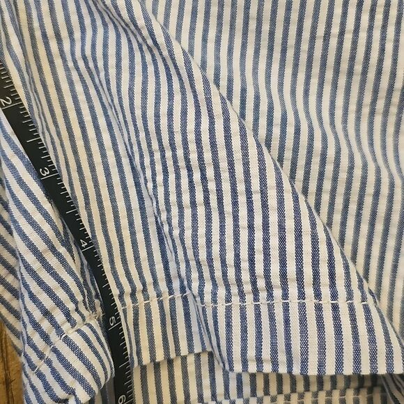 Tommy Hilfiger Blue and White Striped Short Size 8 NWOT - Picture 8 of 9
